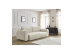 Convertible Straight Sofa with Storage Lucien - Smooth Fabric