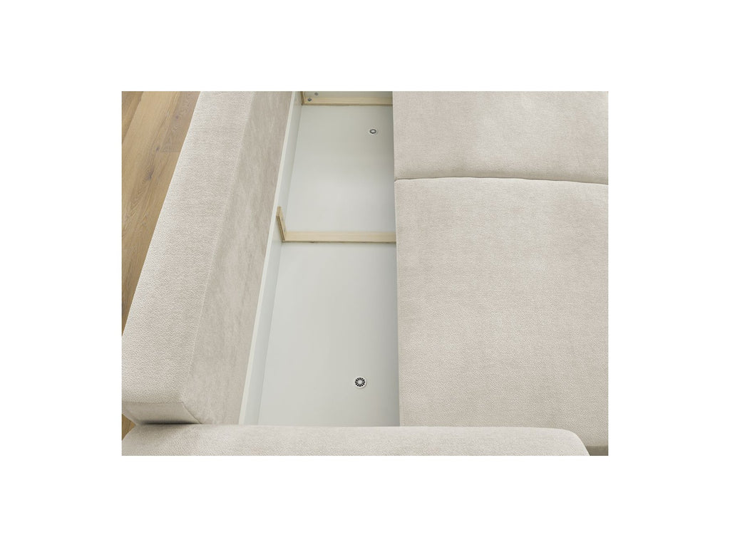 Convertible Straight Sofa with Storage Lucien - Smooth Fabric