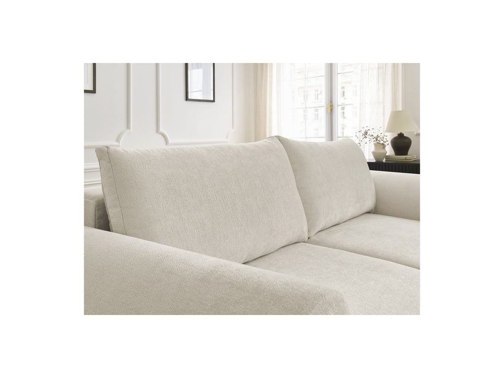 Convertible Straight Sofa with Storage Lucien - Smooth Fabric