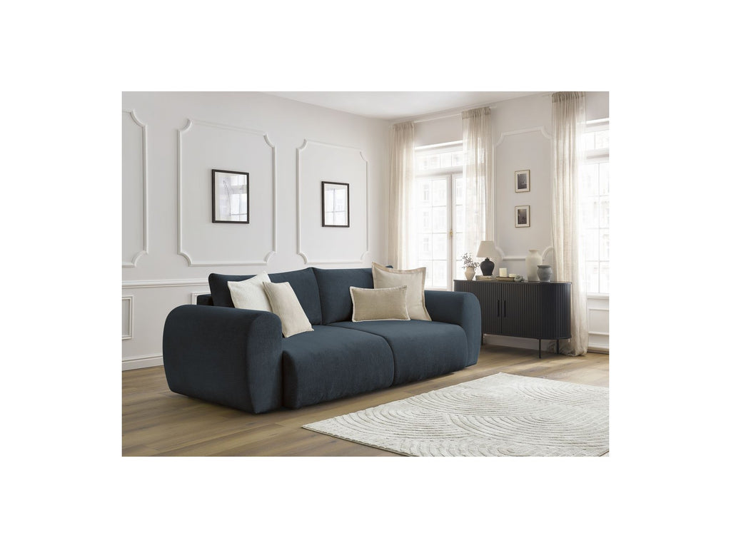 Convertible Straight Sofa with Storage Lucien - Smooth Fabric