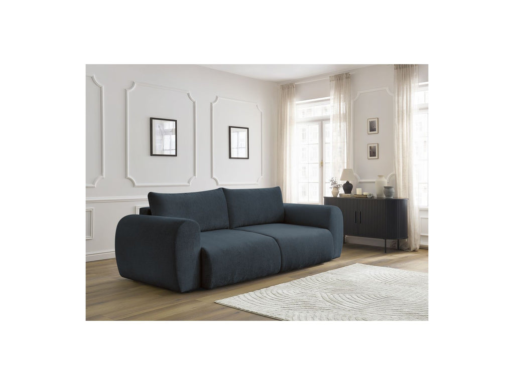Convertible Straight Sofa with Storage Lucien - Smooth Fabric