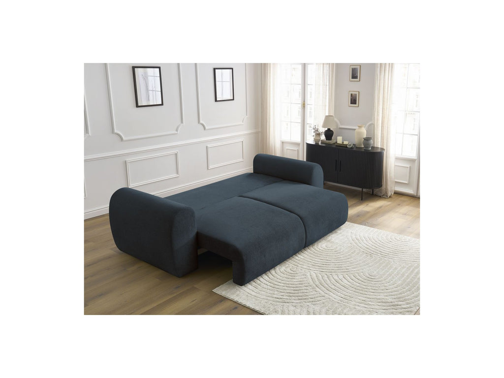 Convertible Straight Sofa with Storage Lucien - Smooth Fabric
