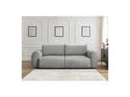 Convertible Straight Sofa with Storage Lucien - Smooth Fabric