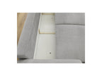Convertible Straight Sofa with Storage Lucien - Smooth Fabric