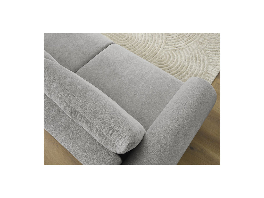 Convertible Straight Sofa with Storage Lucien - Smooth Fabric