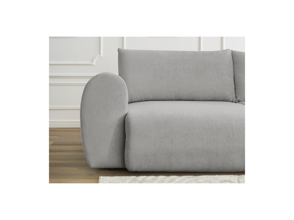 Convertible Straight Sofa with Storage Lucien - Smooth Fabric
