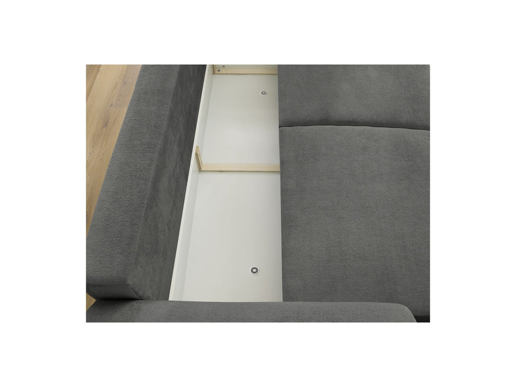 Convertible Straight Sofa with Storage Lucien - Smooth Fabric