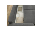 Convertible Straight Sofa with Storage Lucien - Smooth Fabric