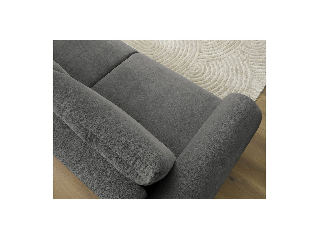 Convertible Straight Sofa with Storage Lucien - Smooth Fabric