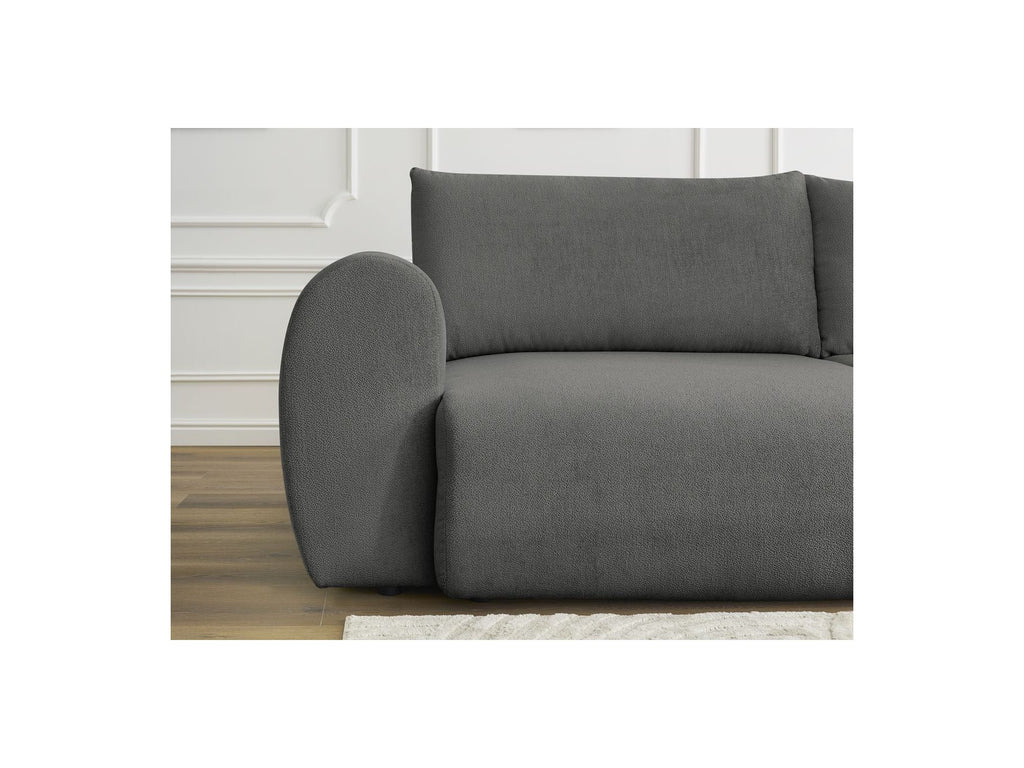 Convertible Straight Sofa with Storage Lucien - Smooth Fabric