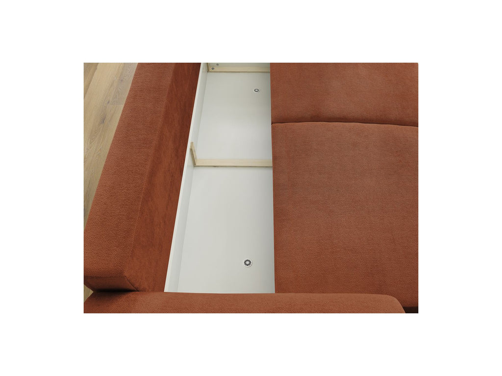 Convertible Straight Sofa with Storage Lucien - Smooth Fabric