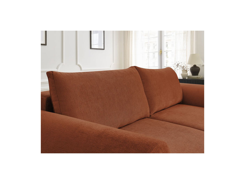 Convertible Straight Sofa with Storage Lucien - Smooth Fabric