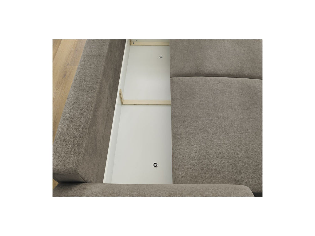 Convertible Straight Sofa with Storage Lucien - Smooth Fabric