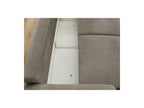 Convertible Straight Sofa with Storage Lucien - Smooth Fabric