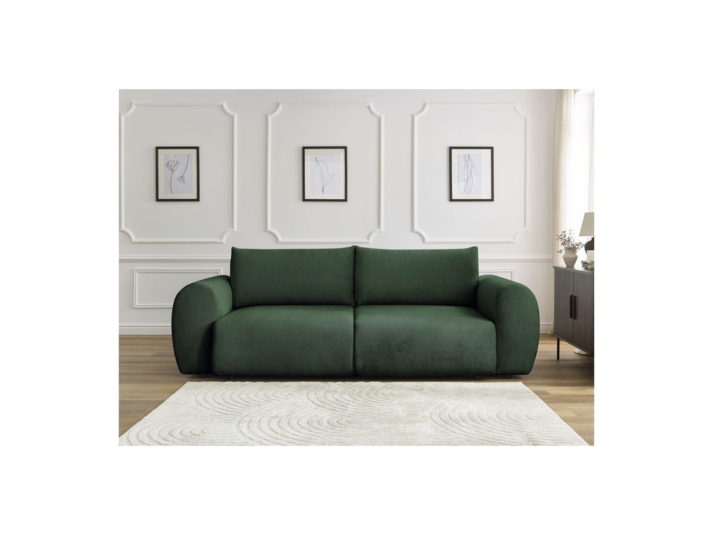 Convertible Straight Sofa with Storage Lucien - Smooth Fabric