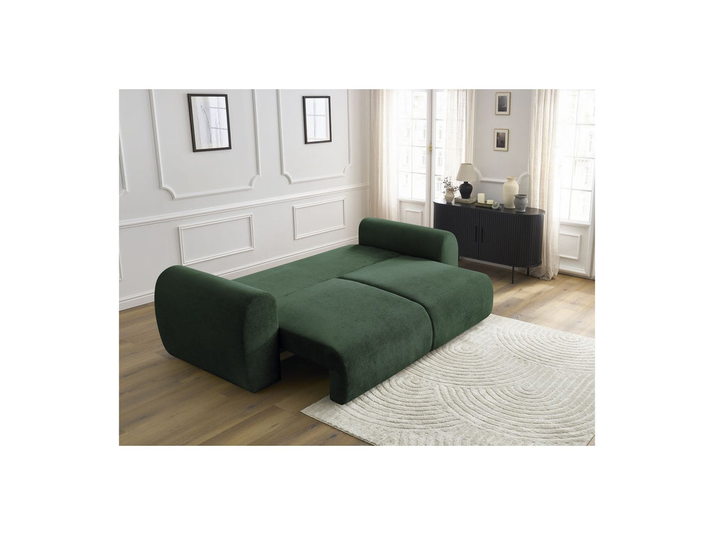 Convertible Straight Sofa with Storage Lucien - Smooth Fabric