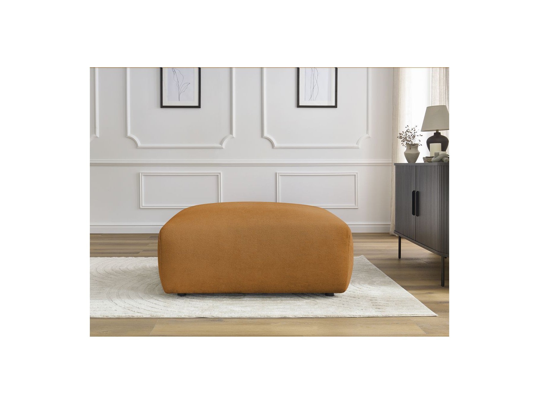 Pouf - Lucien - Tissu Lisse