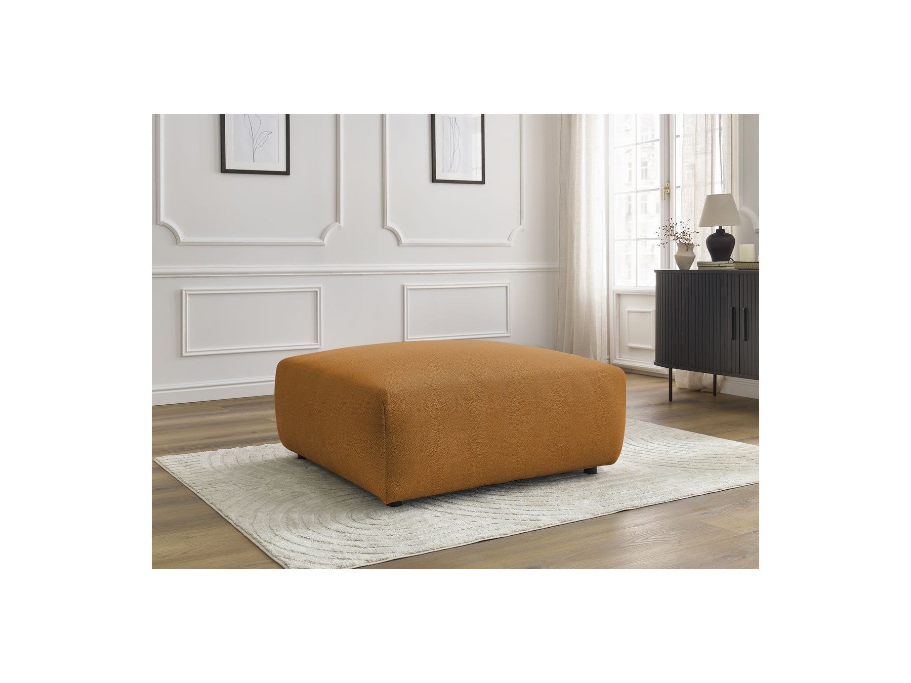 Pouf - Lucien - Tissu Lisse