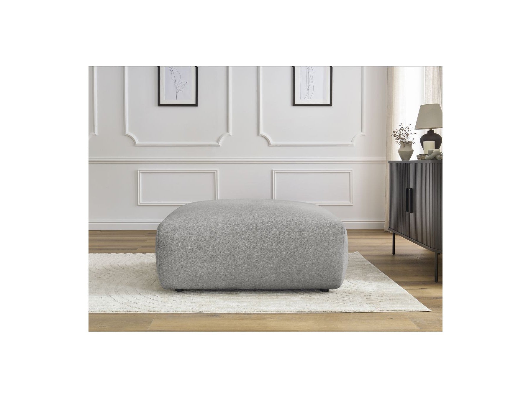 Pouf - Lucien - Tissu Lisse