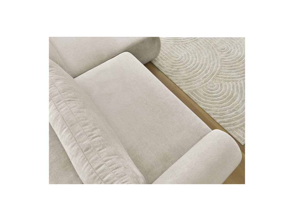 Convertible Corner Sofa with Storage Lucien - Smooth Fabric - Right-Hand Corner