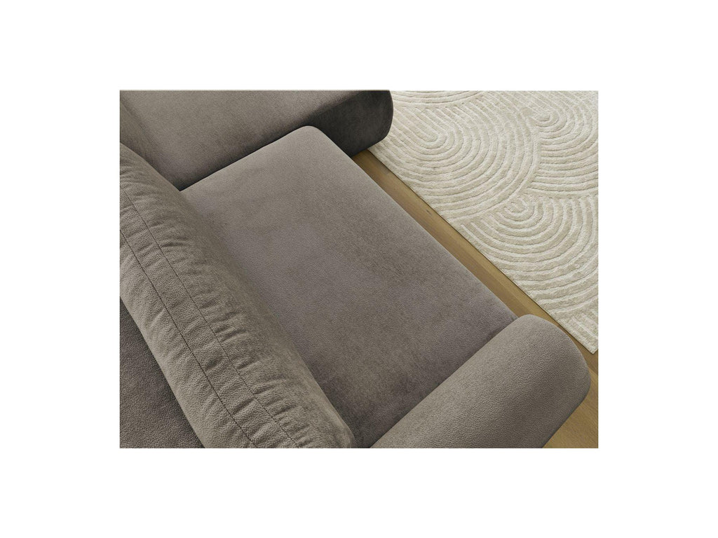 Convertible Corner Sofa with Storage Lucien - Smooth Fabric - Right-Hand Corner