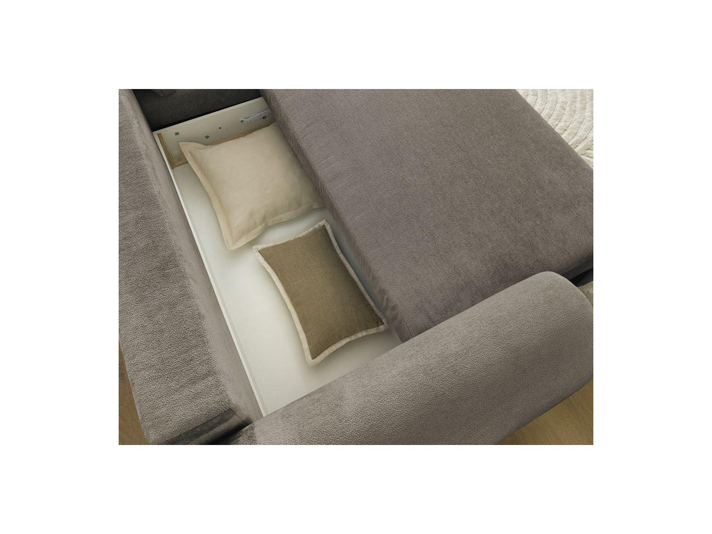 Convertible Corner Sofa with Storage Lucien - Smooth Fabric - Right-Hand Corner