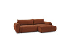 Convertible Corner Sofa with Storage Lucien - Smooth Fabric - Right-Hand Corner