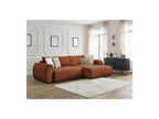 Convertible Corner Sofa with Storage Lucien - Smooth Fabric - Right-Hand Corner