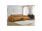 Convertible Corner Sofa with Storage Lucien - Smooth Fabric - Right-Hand Corner
