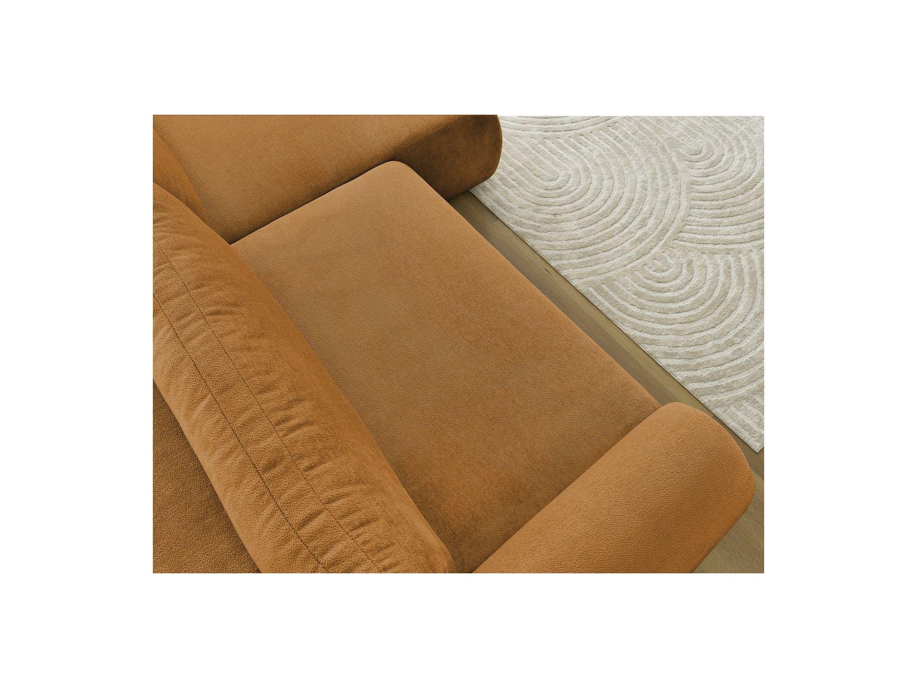 Convertible Corner Sofa with Storage Lucien - Smooth Fabric - Right-Hand Corner