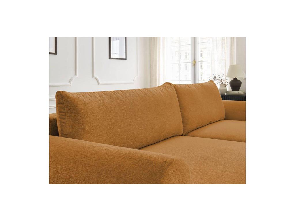 Convertible Corner Sofa with Storage Lucien - Smooth Fabric - Right-Hand Corner