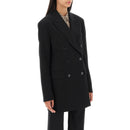 Blazers Et Gilets Acne Studios Double-Breasted Jacket In Herringbone Fabric - Noir - Femme