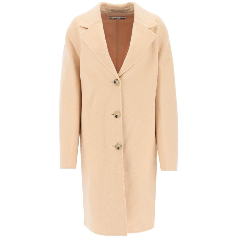 Manteaux Acne Studios Brushed-Wool Coat - Beige - Femme