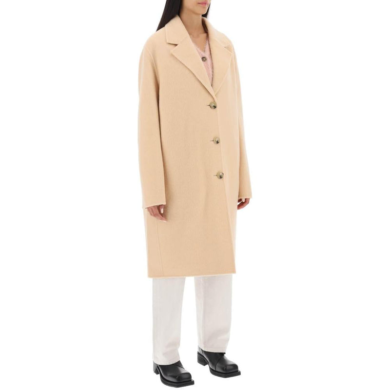 Manteaux Acne Studios Brushed-Wool Coat - Beige - Femme