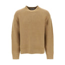 Pullovers Acne Studios Crew-Neck Sweater In Wool And Cotton - Beige - Femme