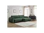 Convertible Corner Sofa with Storage Lucien - Smooth Fabric - Right-Hand Corner