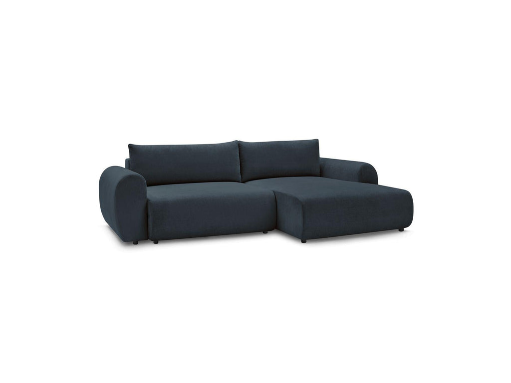 Convertible Corner Sofa with Storage Lucien - Smooth Fabric - Right-Hand Corner