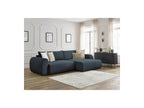 Convertible Corner Sofa with Storage Lucien - Smooth Fabric - Right-Hand Corner