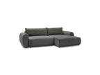 Convertible Corner Sofa with Storage Lucien - Smooth Fabric - Right-Hand Corner