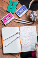 5 Feutres - Couleurs Acidulées - Emott By Uni-Ball