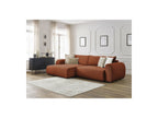Corner Sofa Bed with Storage Lucien - Smooth Fabric - Left-Hand Corner