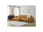 Corner Sofa Bed with Storage Lucien - Smooth Fabric - Left-Hand Corner
