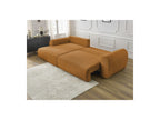 Corner Sofa Bed with Storage Lucien - Smooth Fabric - Left-Hand Corner