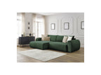 Corner Sofa Bed with Storage Lucien - Smooth Fabric - Left-Hand Corner