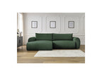 Corner Sofa Bed with Storage Lucien - Smooth Fabric - Left-Hand Corner