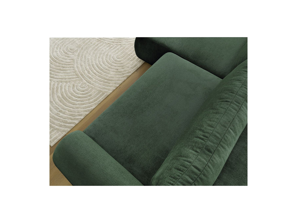 Corner Sofa Bed with Storage Lucien - Smooth Fabric - Left-Hand Corner