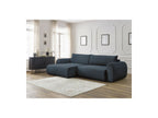 Corner Sofa Bed with Storage Lucien - Smooth Fabric - Left-Hand Corner