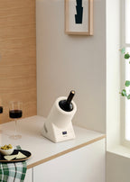 Bottle Cooler - Refroidisseur De Bouteilles De Vin À Température Réglable - Blanc Cassé