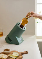 Bottle Cooler - Refroidisseur De Bouteilles De Vin À Température Réglable - Vert Sauge