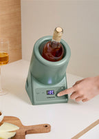 Bottle Cooler - Refroidisseur De Bouteilles De Vin À Température Réglable - Vert Sauge